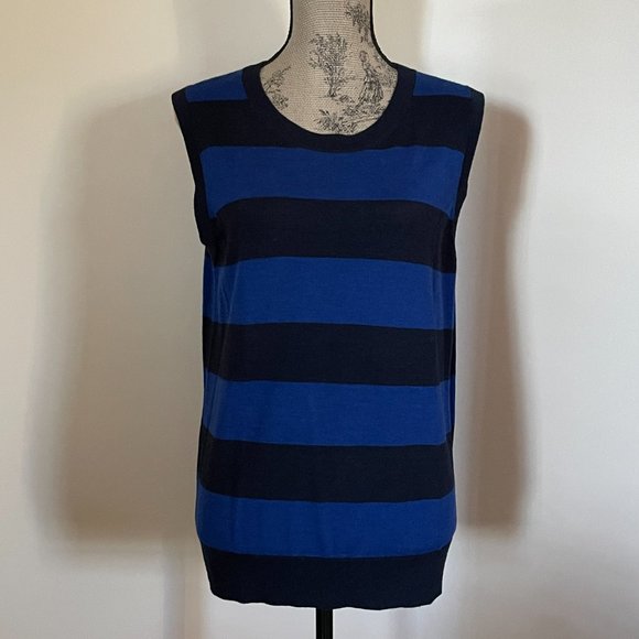 * SOLD * - rugby stripe Merino knit shell - Picture 2 of 11